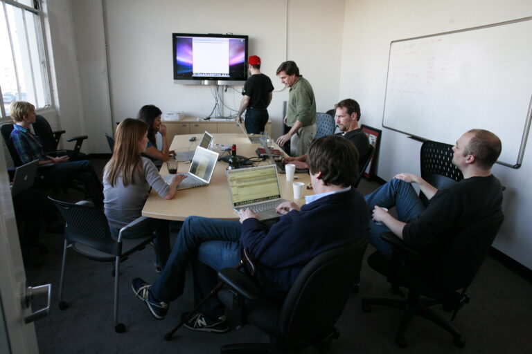 Staff meeting, photo via Wikimedia Commons
